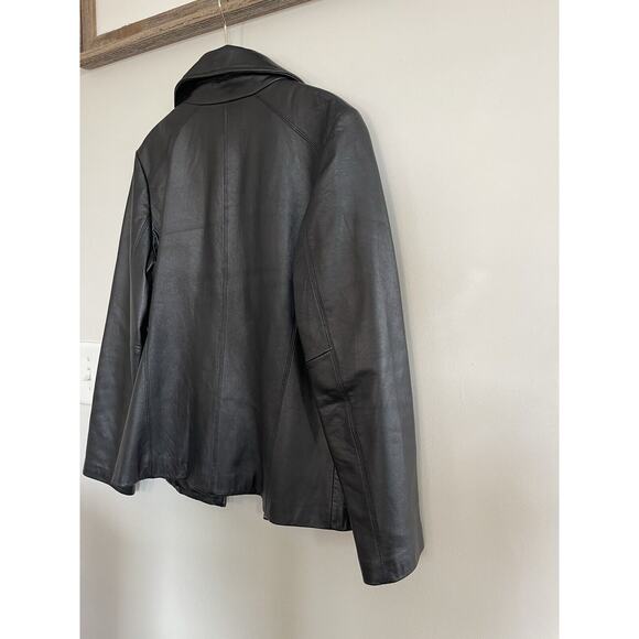 NEW WILSONS LEATHER M. JULIAN THINSULATE LEATHER SCUBA JACKET $375‎ Black Size S - Picture 6 of 7